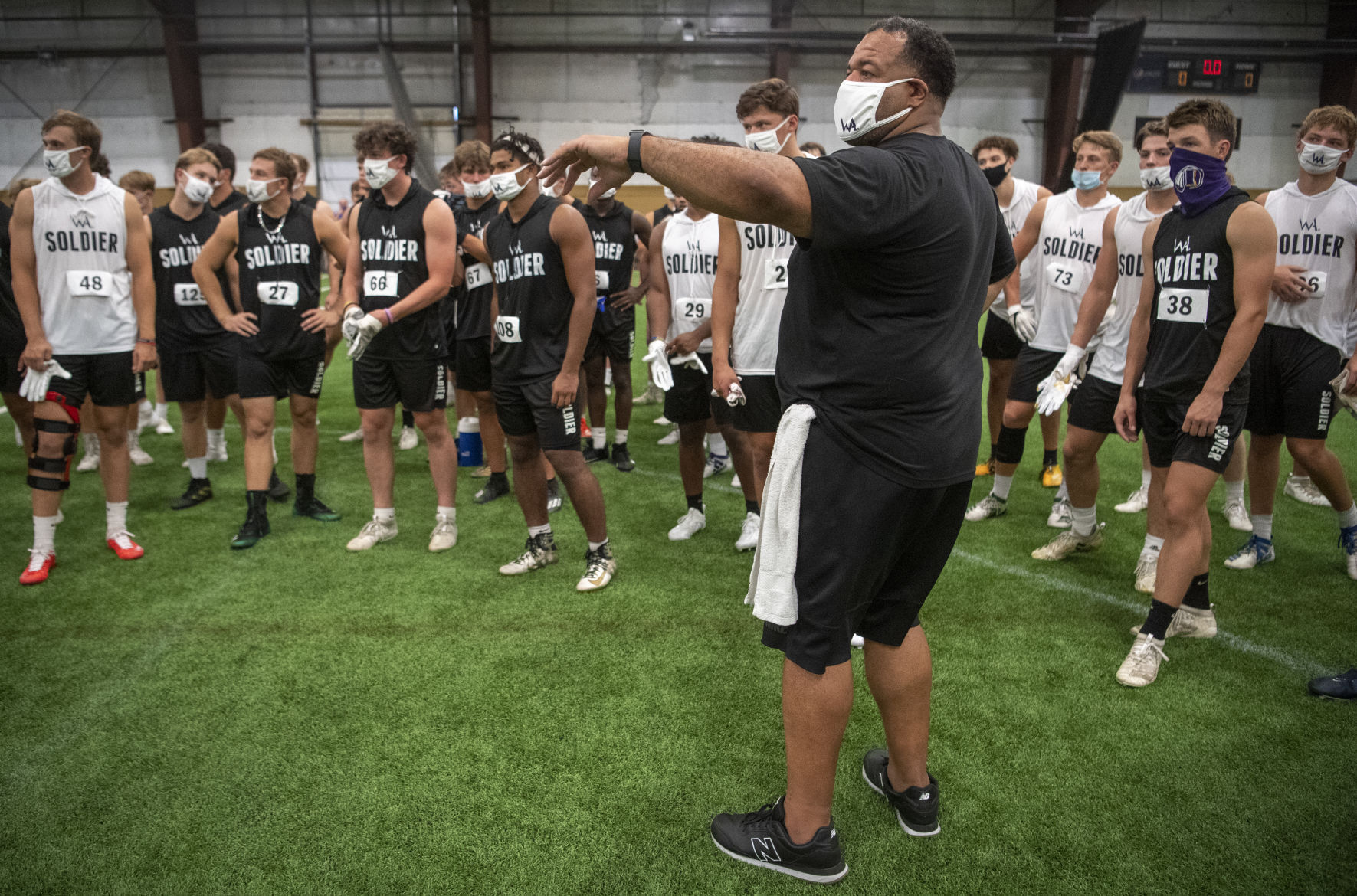 Steve Warren football camp, 7.25